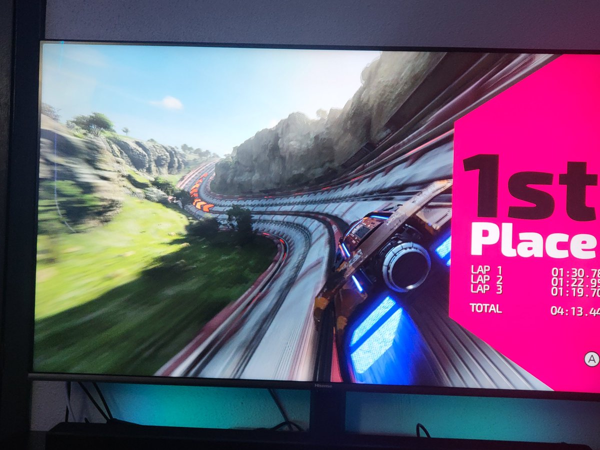 Shokio_YT's tweet photo. For those who have Fast Racing Fusion, make sure to go into your settings to change the game to 4K.

I immediately noticed it looked blurry and turns out the game is defaulted to performance mode. https://t.co/eMBBP0YXuG