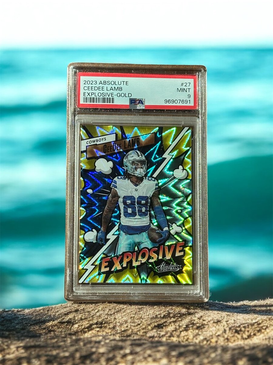 yourslabs's tweet image. 2024 CeeDee Lamb Absolute Explosive Gold 9/10 Dallas Cowboys PSA 9 💥🥶🔥