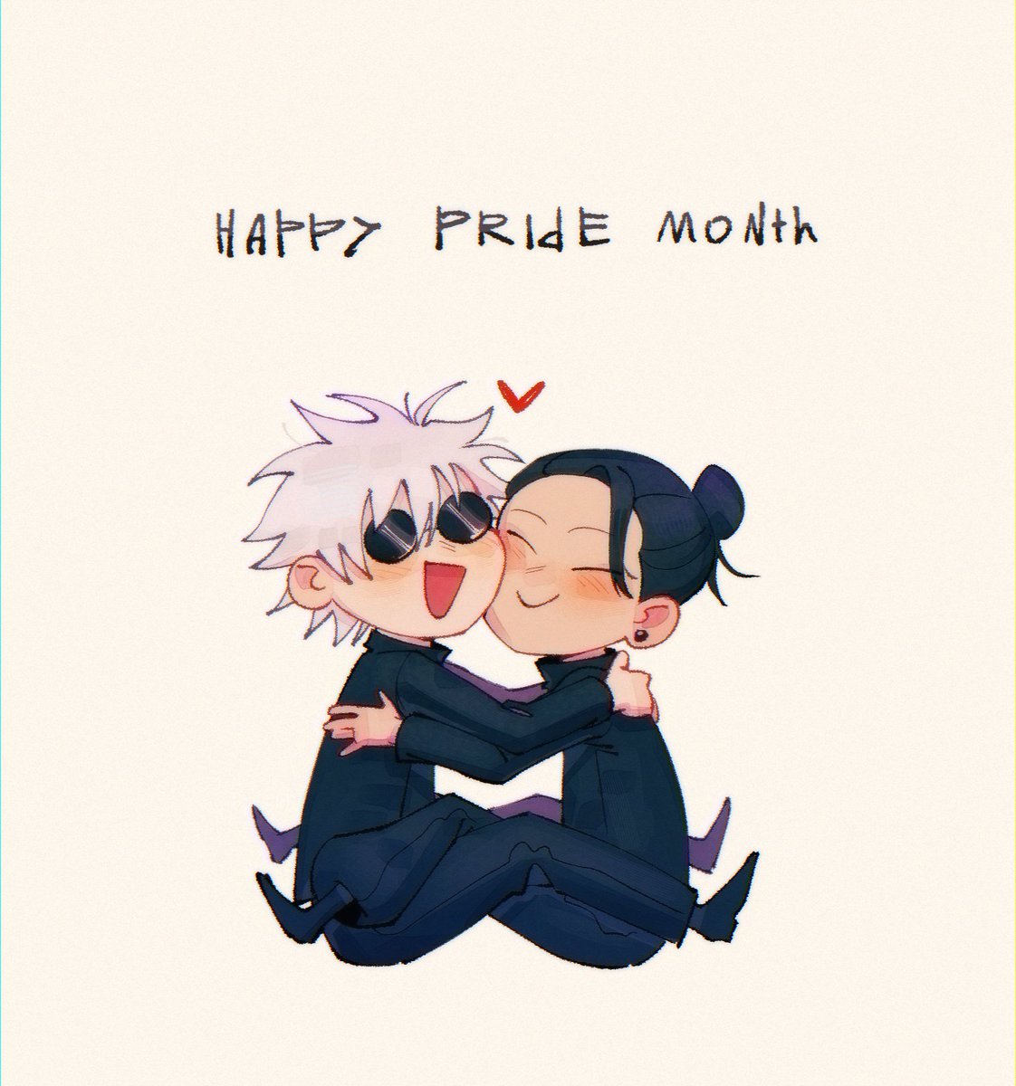 NiRiatsu's tweet photo. So bcz film is coming, I can repost this. Can't believe this was year ago I feel nostalgic 
#JujutsuKaisen #PrideMonth https://t.co/01PVgrP465