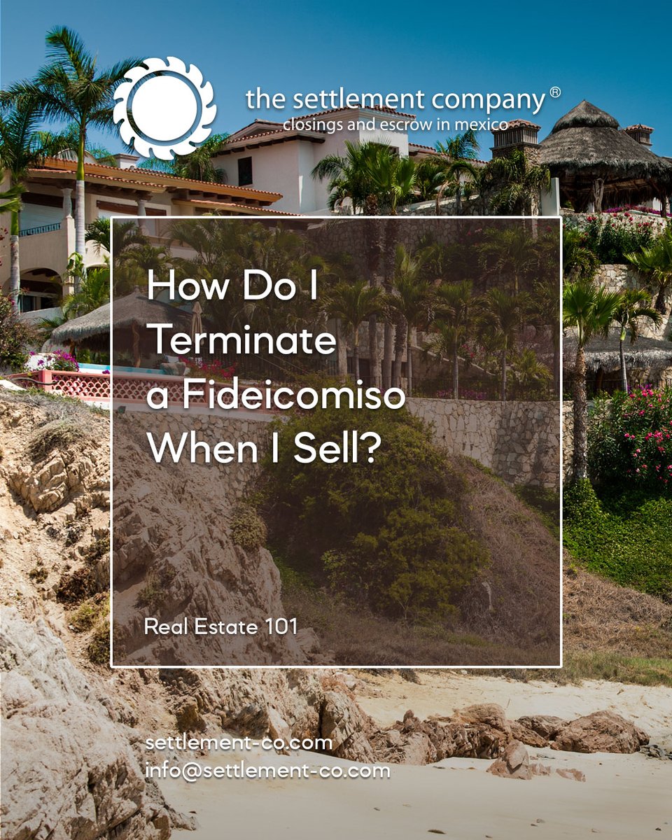 settlementco's tweet photo. How to streamline the termination process of your #Fideicomiso:

✅ Check Ownership Structure
✅ Coordinate with Trustee Bank
✅ Ensure All Fees Are Paid
✅ Oversee Documentation
✅ Monitor Final Cancellation

Your #Closings &amp; #Escrow Partner in #Mexico 👉 https://t.co/QpMqk1AgRQ https://t.co/wS3ZBLa7Js