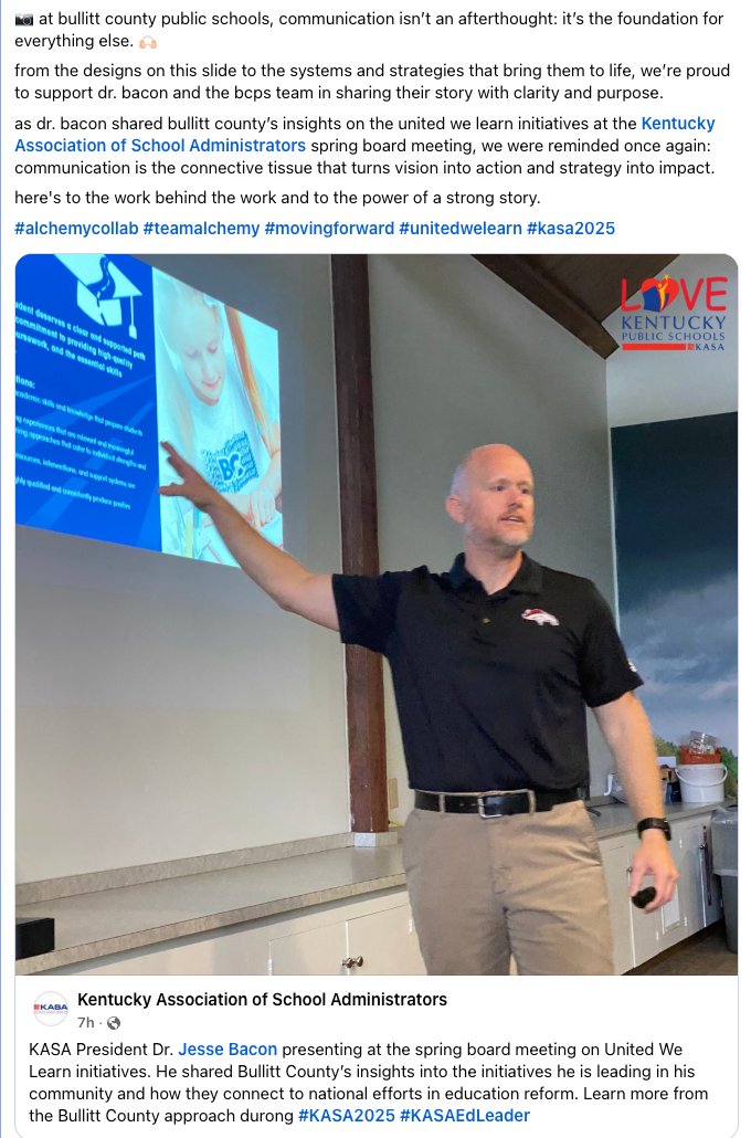 alchemy_collab's tweet image. 📸 at @bcpsky communication isn’t an afterthought. from the designs on this slide to the systems that bring them to life, we’re proud to support dr. @Jesse_Bacon and bcps in sharing their story with clarity & purpose. #unitedwelearn #kasa2025 @UnitedWeLearnKY @KASAEdLeader