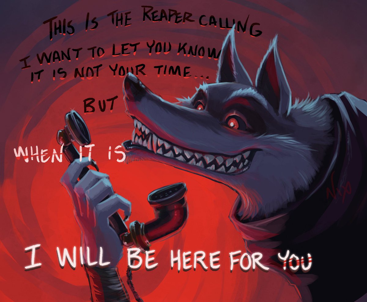 Mystic_Nix_Art's tweet image. "Hello~"

Once, my older brother called me on my birthday and left this voice mail. I have been wanting to draw it and I finally got a good figure to put with the quote. I hope you find it as funny as I did then.