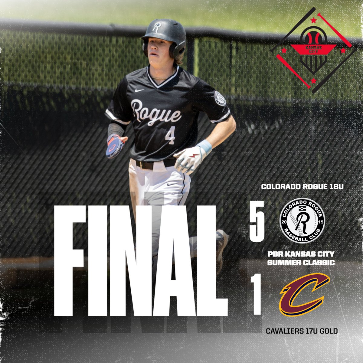 Colorado Rogue Baseball Club (@coroguebaseball) on Twitter photo Jack Phielโs solo HR and Ethan Wachsmannโs RBI double sparked the offense as Rogue 18U took down Cavaliers Gold, 5-1. Justin Dean went the distance on the mound with 8 Ks, and Titus Dokes led the way with 2 hits and 2 SB. #RogueGuys <a href="/jack_phiel16/">Jack Phiel</a> @Ethanwachsmann @titusdokes7 Jack Phielโs solo HR and Ethan Wachsmannโs RBI double sparked the offense as Rogue 18U took down Cavaliers Gold, 5-1. Justin Dean went the distance on the mound with 8 Ks, and Titus Dokes led the way with 2 hits and 2 SB. #RogueGuys <a href="/jack_phiel16/">Jack Phiel</a> @Ethanwachsmann @titusdokes7
