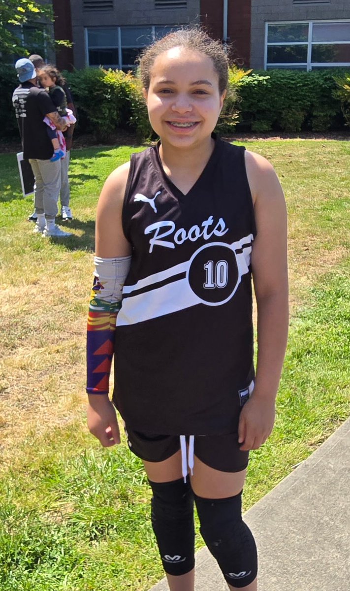 Laughing at competition. Theatric SG 2031 Dalila Theodore from Washington is a soon-to-be seventh grader at Komachin Middle school. She represents Roots Academy in grassroots basketball and brings commercial skills that translate to the professional level. MiddleSchoolElite.com