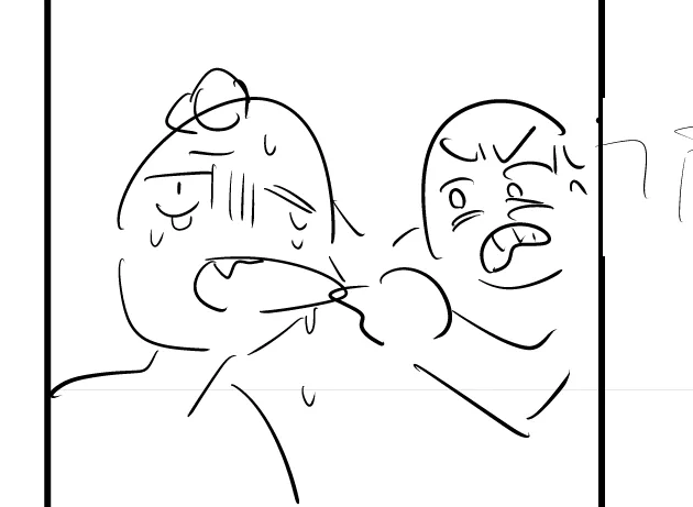 ネーム特有のぐちゃぐちゃの絵、良い表情なったりするよね 