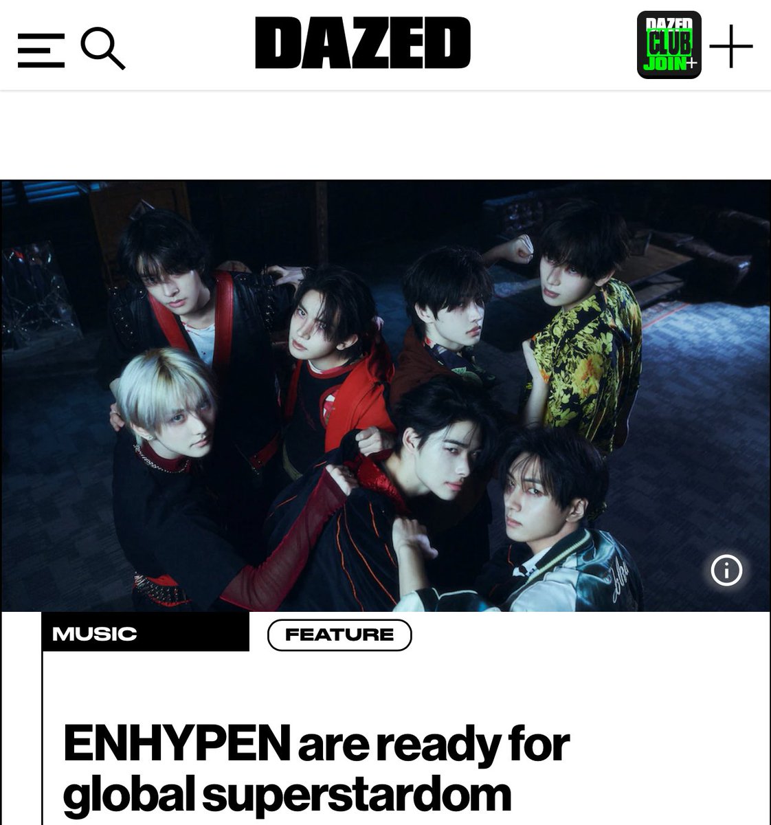 Jake on “Outside”
ENHYPEN 4 Dazed