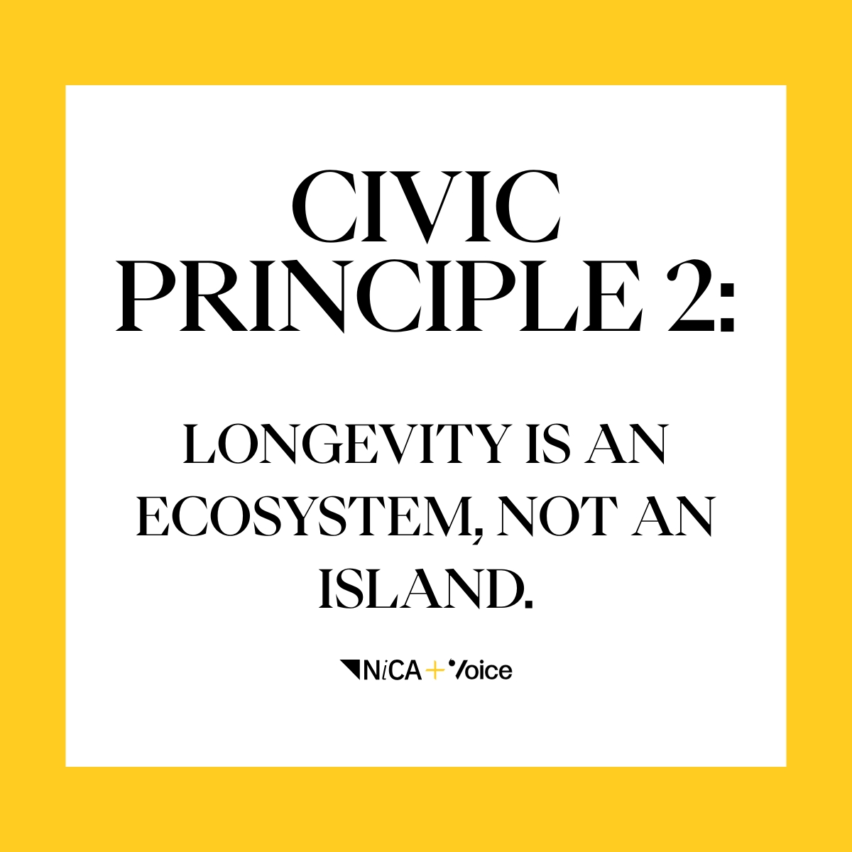 UK National Innovation Centre for Ageing (NICA) (@uknicaofficial) on Twitter photo One of the 10 guiding principles behind The Republic of #Longevity, part of the 24th <a href="/triennalemilano/">Triennale Milano</a> International Exhibition: “Inequalities”
What part of the longevity ecosystem feels strongest?
Explore the principles here: bit.ly/4dLimiU 👈
#AgeingIntelligence One of the 10 guiding principles behind The Republic of #Longevity, part of the 24th <a href="/triennalemilano/">Triennale Milano</a> International Exhibition: “Inequalities”
What part of the longevity ecosystem feels strongest?
Explore the principles here: bit.ly/4dLimiU 👈
#AgeingIntelligence