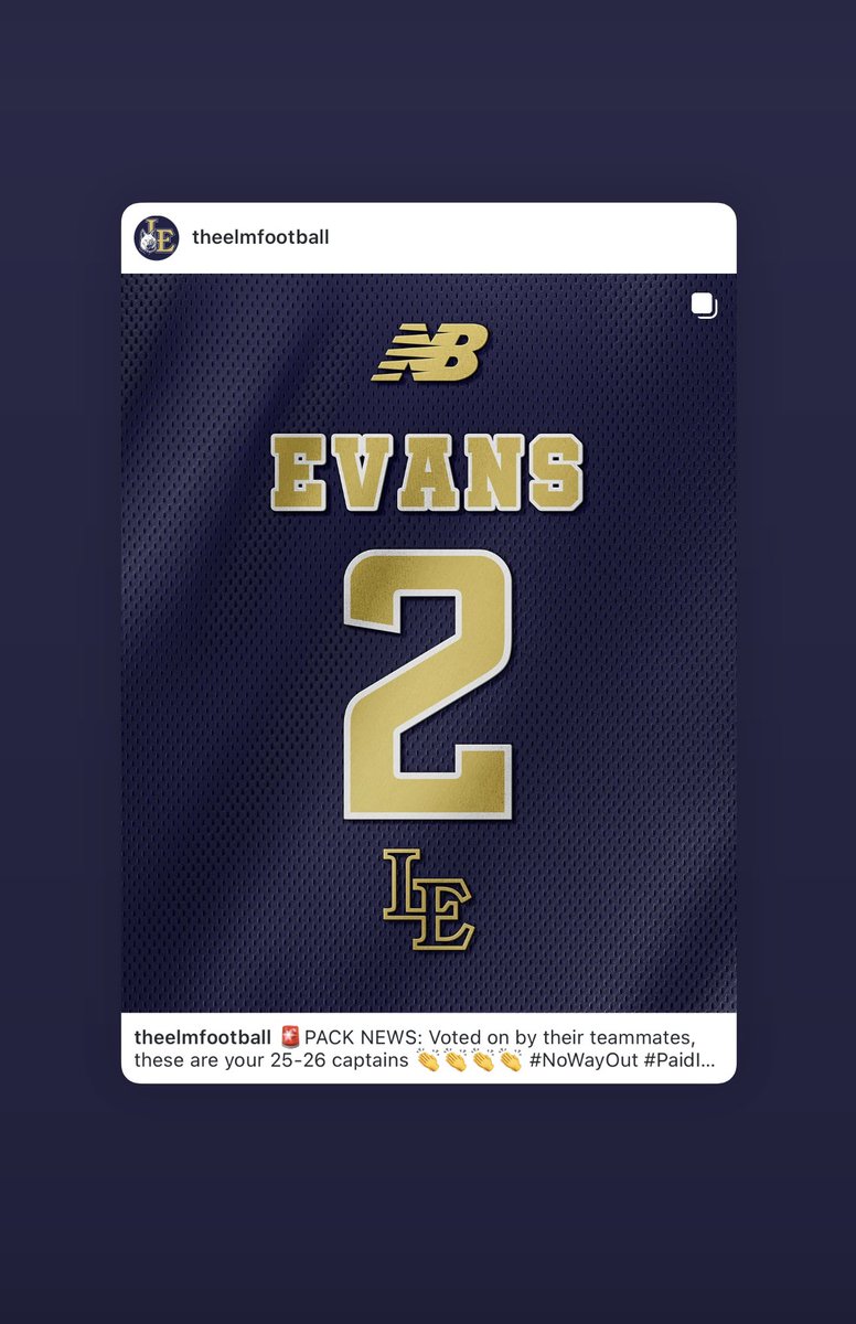 Cason Evans (@casonevans_) on Twitter photo Honored to be voted by my teammates to serve as captain for the 2025 Fall Football season! Let’s work <a href="/LEHSfball/">Little Elm Football</a> 💯💯 Honored to be voted by my teammates to serve as captain for the 2025 Fall Football season! Let’s work <a href="/LEHSfball/">Little Elm Football</a> 💯💯
