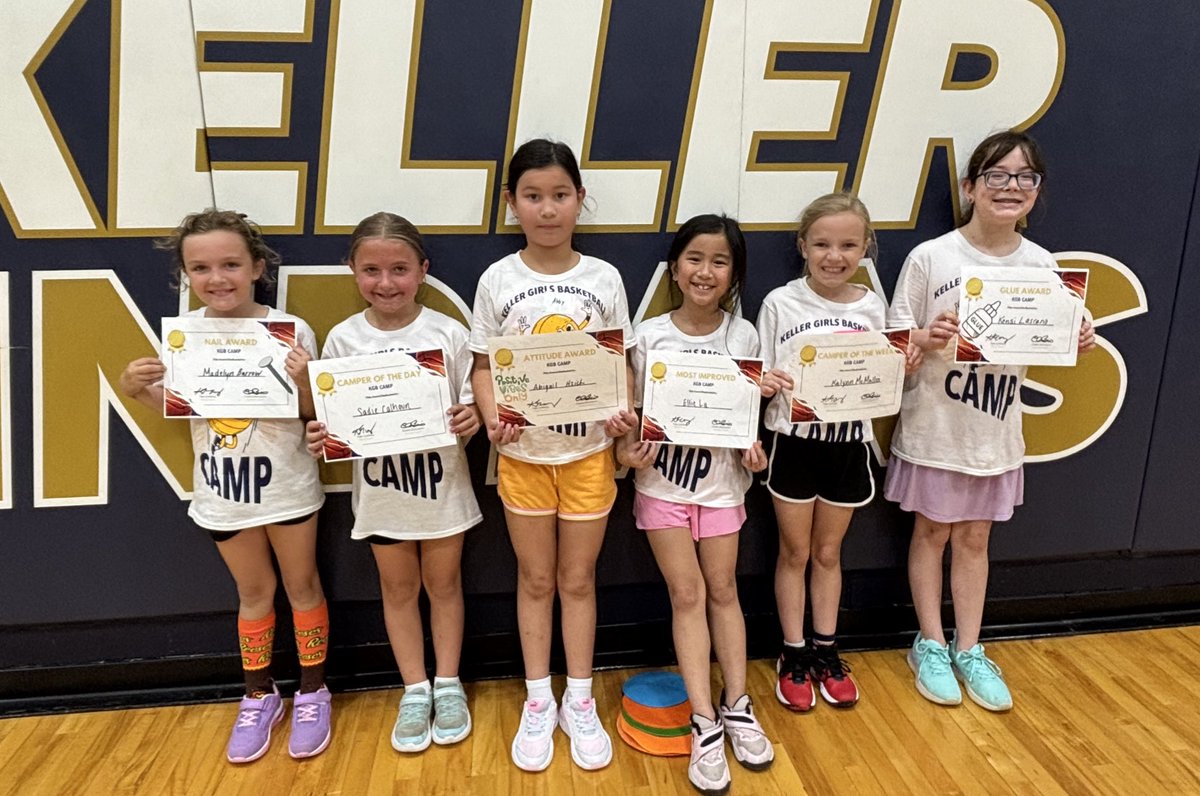 Keller Girls Hoops (@kgb_hoops) on Twitter photo Congratulations to all of our camp award winners!
<a href="/KISDAthletics/">Keller ISD Athletics</a> <a href="/KHSBooster/">KHS Athletic Booster</a> Congratulations to all of our camp award winners!
<a href="/KISDAthletics/">Keller ISD Athletics</a> <a href="/KHSBooster/">KHS Athletic Booster</a>