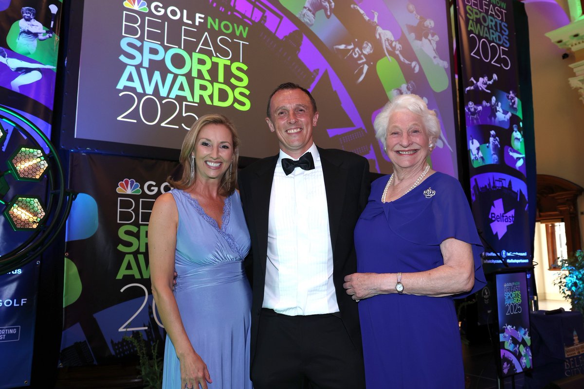 BRSGolf's tweet photo. 🏆⛳ An unforgettable night celebrating local sporting excellence! 
@GolfNowUKI, proud sponsors of the 2025 GolfNow Belfast Sports Awards. Learn more: https://t.co/B8DRsUv6Cm https://t.co/EWIyBfljSr