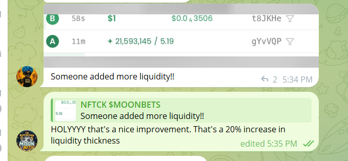 #MOONBETS liquidity just got thiccer

dexscreener.com/solana/gul9xv6…