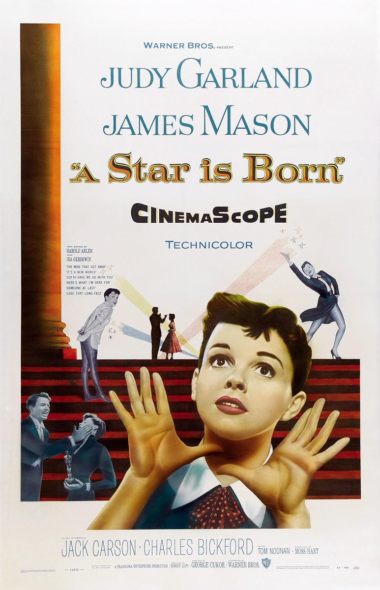 TCMComingUp's tweet photo. #ComingUpOnTCM 

A STAR IS BORN (1954) Judy Garland, James Mason, Jack Carson 
Dir.: George Cukor 2:00 PM PT  

A falling movie star marries the newcomer he's helping to reach the top. 

 2h 56m | Musical | TV-PG  

#TCM #TCMParty #HaroldArlen #IraGershwin #MossHart #RonHaver https://t.co/LcJSGyupFn