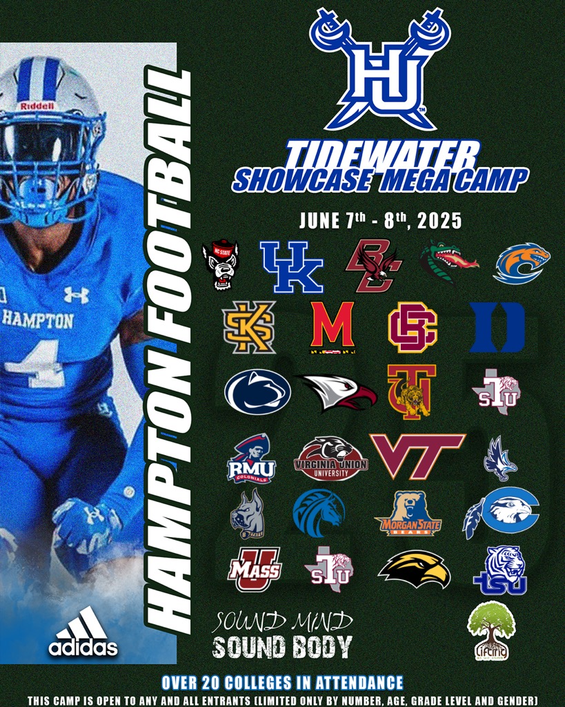 Ophir “O” Hill (@ophirhill_) on Twitter photo Ready to compete at the Tidewater Mega Camp at <a href="/HamptonFootball/">HUFootball</a> this weekend!! Coaches come check me out!
<a href="/Bignickle51/">Harry POOCH Curnell</a> <a href="/PrepRedzoneSC/">Prep Redzone South Carolina</a> <a href="/peedeesportss/">Pee Dee SC High School Sports Page</a> <a href="/ExpoRecruits/">Expo Recruits</a> <a href="/247recruiting/">247Sports Recruiting</a> <a href="/5StarFBRecruits/">5 Star Football Recruiting</a> <a href="/RecruitNationSC/">Recruit Nation- South Carolina</a> Ready to compete at the Tidewater Mega Camp at <a href="/HamptonFootball/">HUFootball</a> this weekend!! Coaches come check me out!
<a href="/Bignickle51/">Harry POOCH Curnell</a> <a href="/PrepRedzoneSC/">Prep Redzone South Carolina</a> <a href="/peedeesportss/">Pee Dee SC High School Sports Page</a> <a href="/ExpoRecruits/">Expo Recruits</a> <a href="/247recruiting/">247Sports Recruiting</a> <a href="/5StarFBRecruits/">5 Star Football Recruiting</a> <a href="/RecruitNationSC/">Recruit Nation- South Carolina</a>