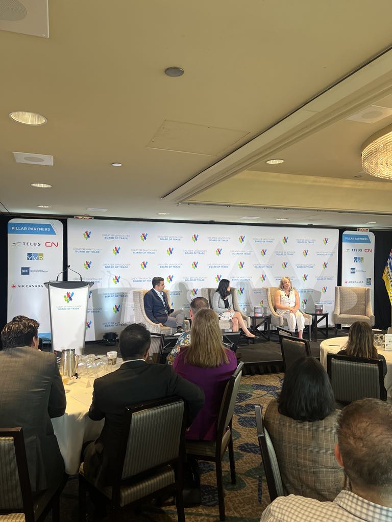 Bowinn Ma (@bowinnma) on Twitter photo The <a href="/BoardofTrade/">Greater Vancouver Board of Trade</a> brings together leaders from business, government, & community to help shape a stronger Province. Thank you for inviting me to speak at the Public Leaders Conversation panel on how we’re building climate-ready infrastructure to support communities across B.C. The <a href="/BoardofTrade/">Greater Vancouver Board of Trade</a> brings together leaders from business, government, & community to help shape a stronger Province. Thank you for inviting me to speak at the Public Leaders Conversation panel on how we’re building climate-ready infrastructure to support communities across B.C.