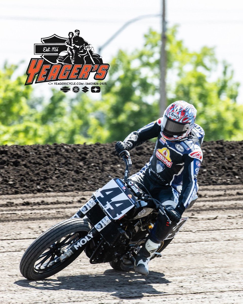 Brandon Robinson (@brob44) on Twitter photo Stoked to announce my partnership with Yeager’s Harley-Davidson for this weekend’s <a href="/AmericanFlatTrk/">American Flat Track</a> round at Lucas Oil Speedway.
Huge thanks to <a href="/yeagerscycle/">Yeager's Cycle</a> for the support. Let’s go racing!
#YeagersHD #BR44 #LucasOilSpeedway #GoBrandon #FlatTrackLife #harleydavidson Stoked to announce my partnership with Yeager’s Harley-Davidson for this weekend’s <a href="/AmericanFlatTrk/">American Flat Track</a> round at Lucas Oil Speedway.
Huge thanks to <a href="/yeagerscycle/">Yeager's Cycle</a> for the support. Let’s go racing!
#YeagersHD #BR44 #LucasOilSpeedway #GoBrandon #FlatTrackLife #harleydavidson