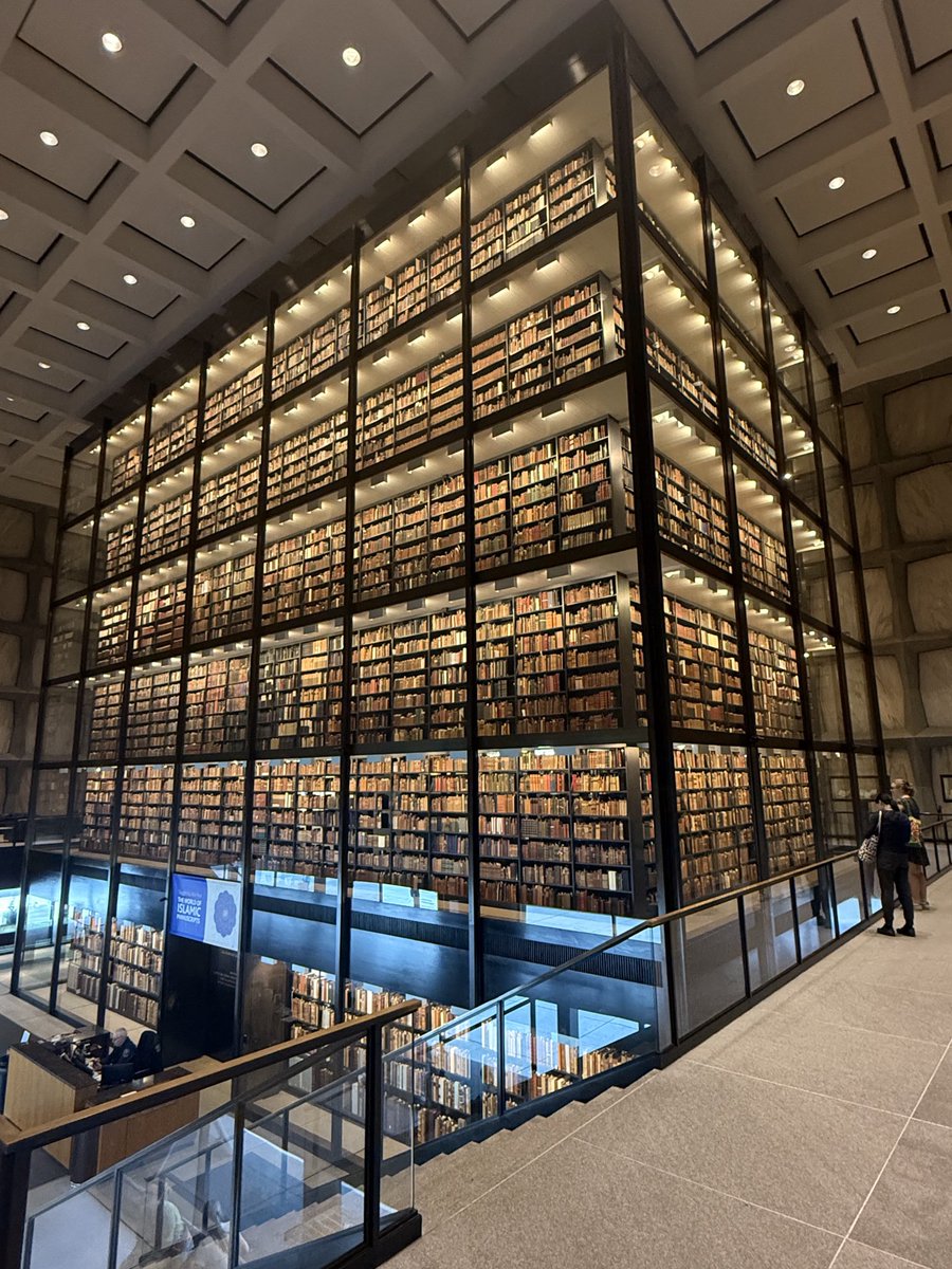 At the Beinecke Library at Yale: