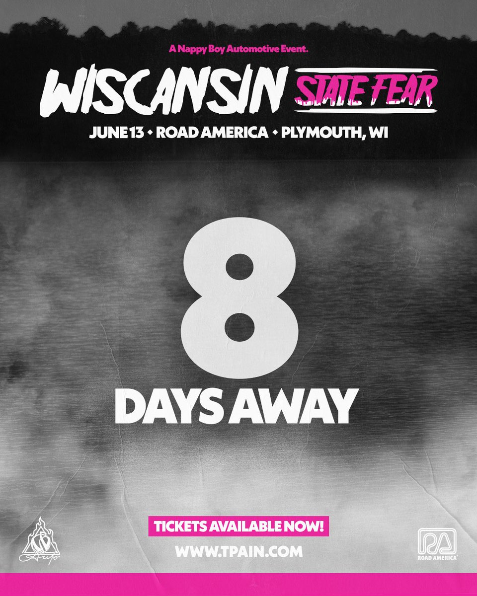 NappyBoyAuto's tweet image. 8 days away and here’s your cheat sheet for all day fun if you are coming out to Wiscansin State Fear next week🤟🏿.

Food trucks, carnival games &amp;amp; rides, pickle ball court, ride along sign-ups, and more happening all day🔥. 

All this is goin’ down Friday, June 13 at @roadamerica.…