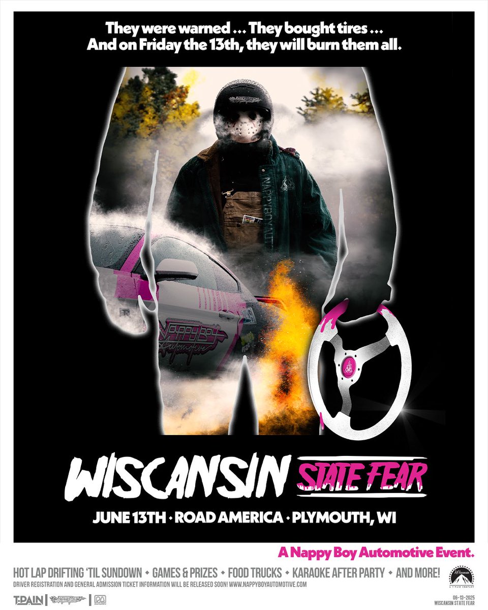 Nappy Boy Automotive (@nappyboyauto) on Twitter photo 8 days away and here’s your cheat sheet for all day fun if you are coming out to Wiscansin State Fear next week🤟🏿.
Food trucks, carnival games & rides, pickle ball court, ride along sign-ups, and more happening all day🔥.
All this is goin’ down Friday, June 13 at <a href="/roadamerica/">Road America</a>. 8 days away and here’s your cheat sheet for all day fun if you are coming out to Wiscansin State Fear next week🤟🏿.
Food trucks, carnival games & rides, pickle ball court, ride along sign-ups, and more happening all day🔥.
All this is goin’ down Friday, June 13 at <a href="/roadamerica/">Road America</a>.