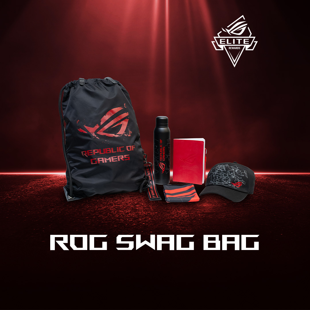 🎁 A new reward is on its way #ROGEliteRewards members! 🎁

Claim your own ROG Swag Bag including a gym bag, water bottle, notebook, hat, and ROG banner 😍

📅 Live for US ROG Elite Members Friday June 6th, 2025