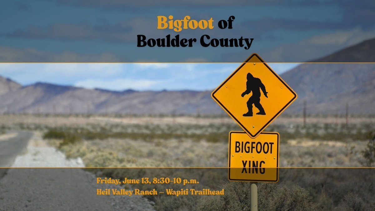 With recent Sasquatch sightings near Longmont, Boulder County Parks &amp; Open Space has brought in seasoned Bigfoot trackers to look for answers. Join this team of investigators as they attempt to track and locate the legendary creature known as Bigfoot — under the cover of darkness