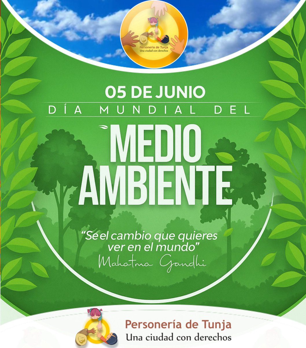 Hoy, en la conmemoración del Día Mundial del Medio Ambiente, reafirmamos nuestro compromiso con la protección de la naturaleza. ¡Cuidar el planeta es tarea de todos!

#UnaCiudadConDerechos #MedioAmbiente