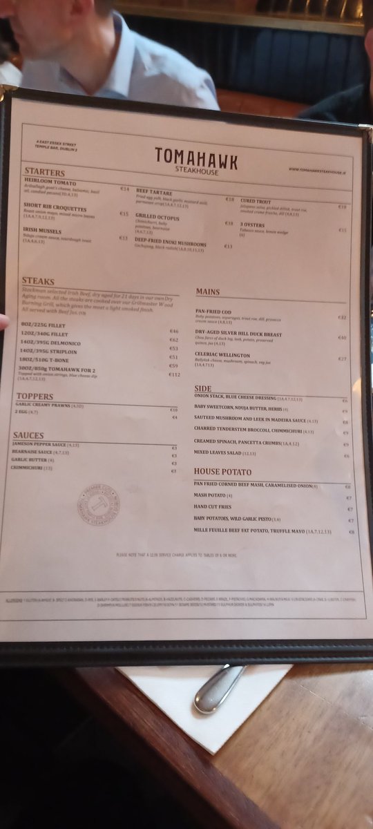 Veritas_helper's tweet image. Think I have just found the best steakhouse in the word (personal experience so far) in Dublin.
If you ever go, make sure you try one.