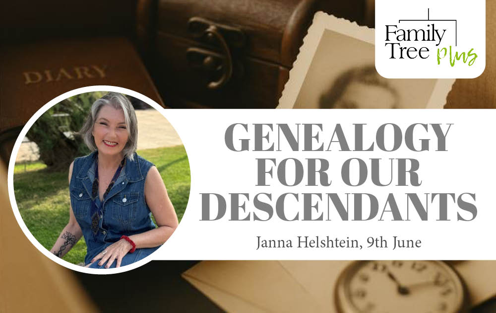 You're the ancestor of tomorrow. 💬 Don’t just leave data—leave your voice, your thoughts, your laugh. Join us for an inspiring Family Tree Study Club session on 9 June with Janna Helshtein.
🎟️ bit.ly/43v2In6
#FamilyTree #GenealogyEvent