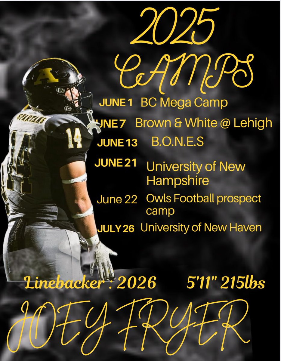Here is my camp schedule for this summer! 
Can’t wait to get at it again!