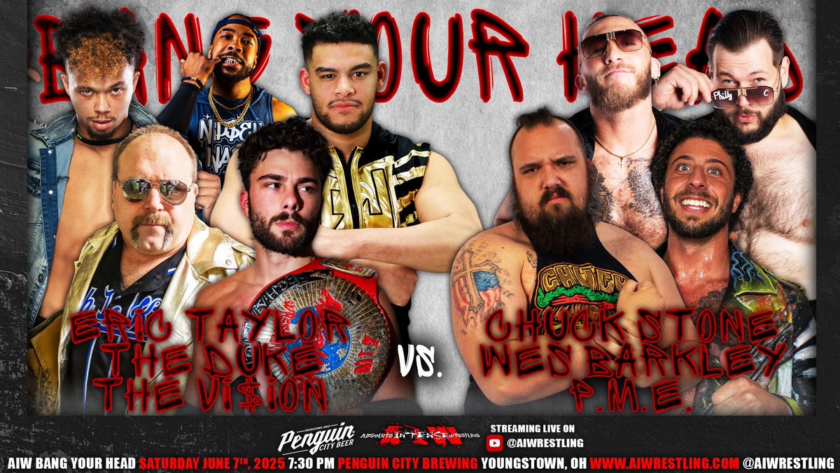 Absolute Intense Wrestling (@aiwrestling) on Twitter photo This Saturday (6/7) in Youngstown,Ohio
<a href="/penguincitybeer/">penguincitybeer</a>
Tickets: eventbrite.com/e/absolute-int… This Saturday (6/7) in Youngstown,Ohio
<a href="/penguincitybeer/">penguincitybeer</a>
Tickets: eventbrite.com/e/absolute-int…