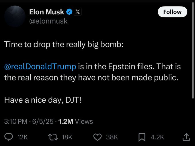 🚨BREAKING: White House sources say President Trump has ordered his SEC Chairman Paul Atkins to investigate Elon Musk for insider trading after reports circulated on Wall Street that Musk went long on Heinz Ketchup shortly before posting this message Friday afternoon.