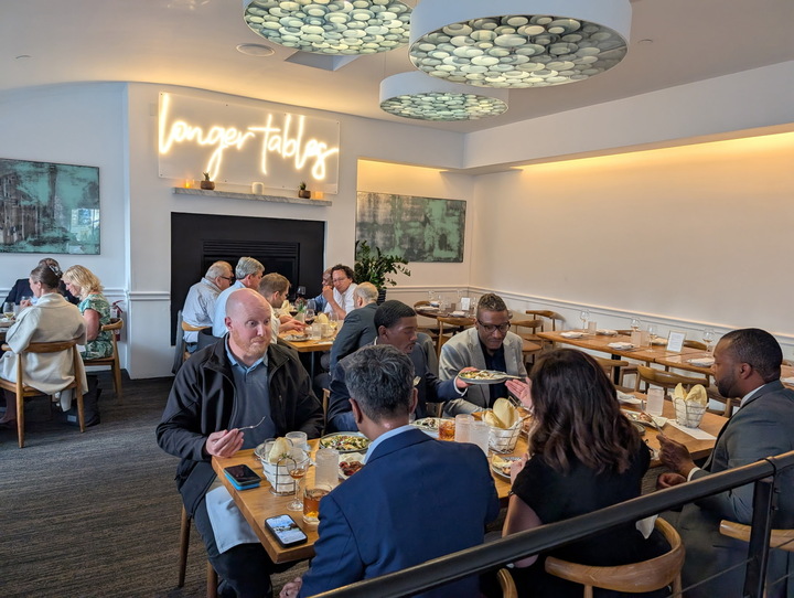 Thank you to @Zaytinya by José Andrés for hosting this year's Peer Forum Dinner! 
 
#CDFI #CommunityDevelopment #CDBAPeerForum2025 #BankingForGood #Zaytinya