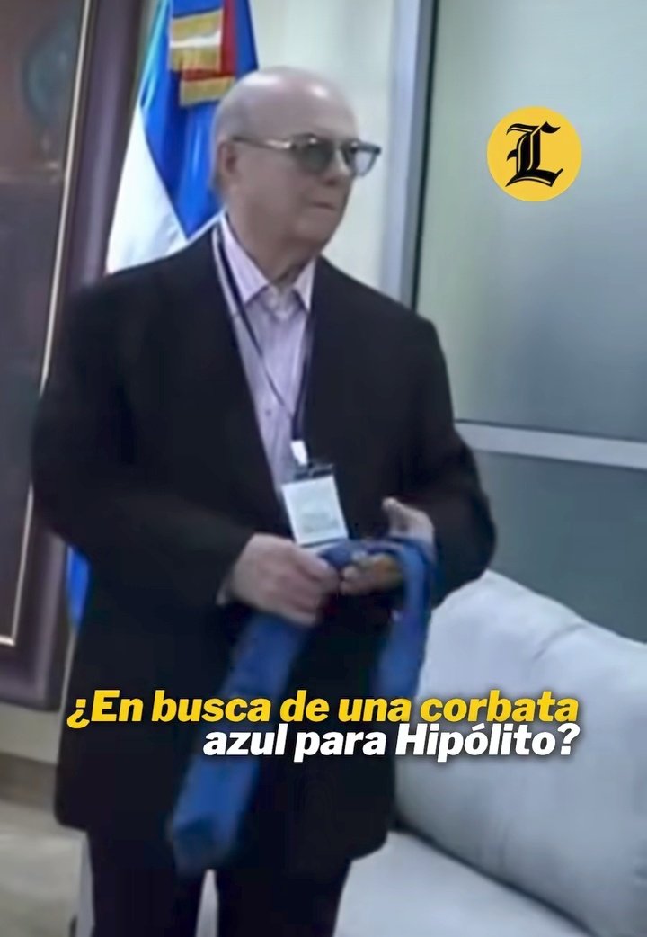 Apareció la corbata Azul, para Hipólito?