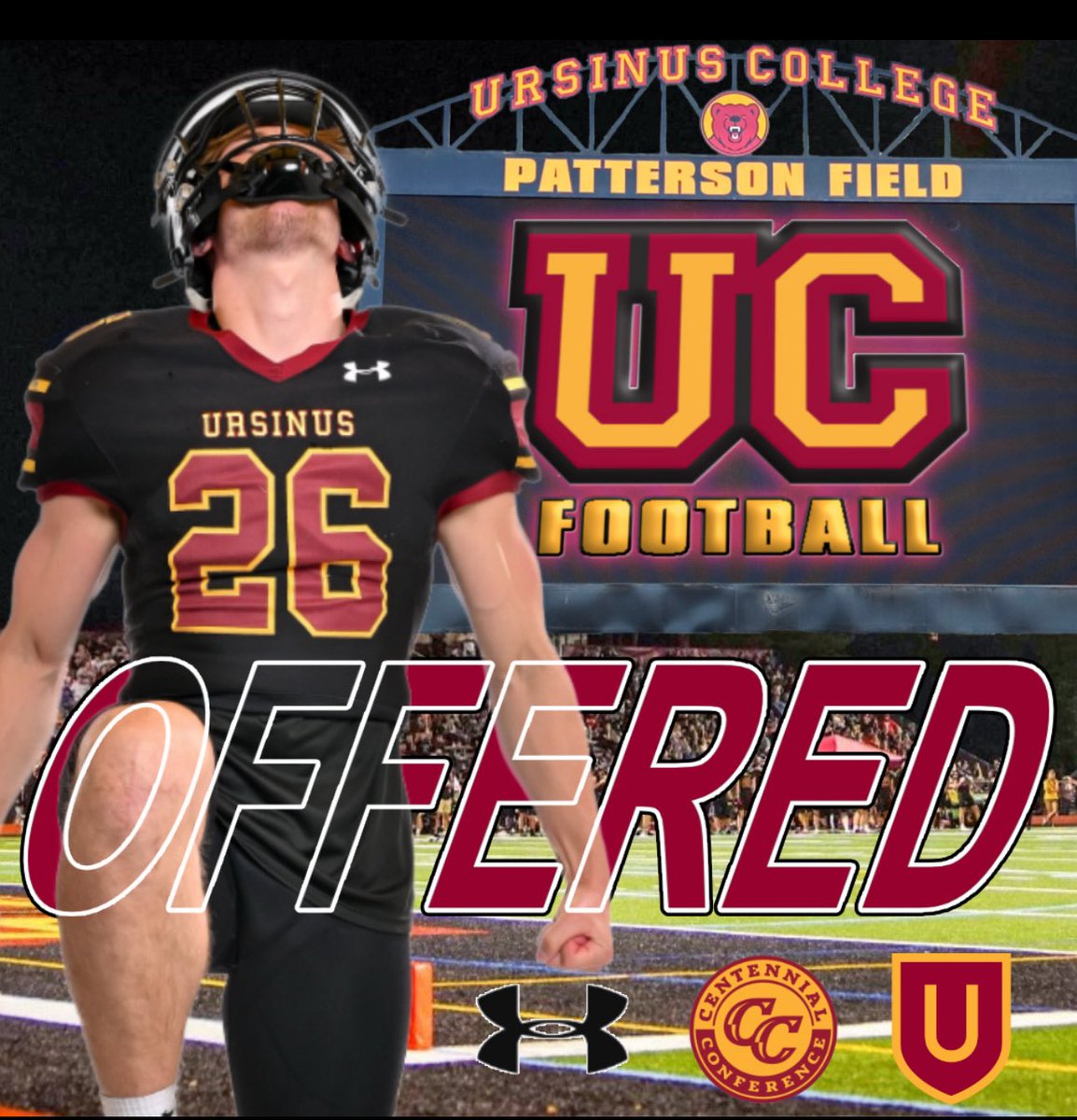 After a great conversation with <a href="/CoachDev12/">Steve Devlin</a> I am blessed to say I have received my first college offer from Ursinus College🐻. <a href="/CoachDev12/">Steve Devlin</a> <a href="/CoachPGallagher/">Peter Gallagher</a> <a href="/UrsinusFootball/">Ursinus Football</a> <a href="/FatherJudgeHS/">FatherJudge HS</a>