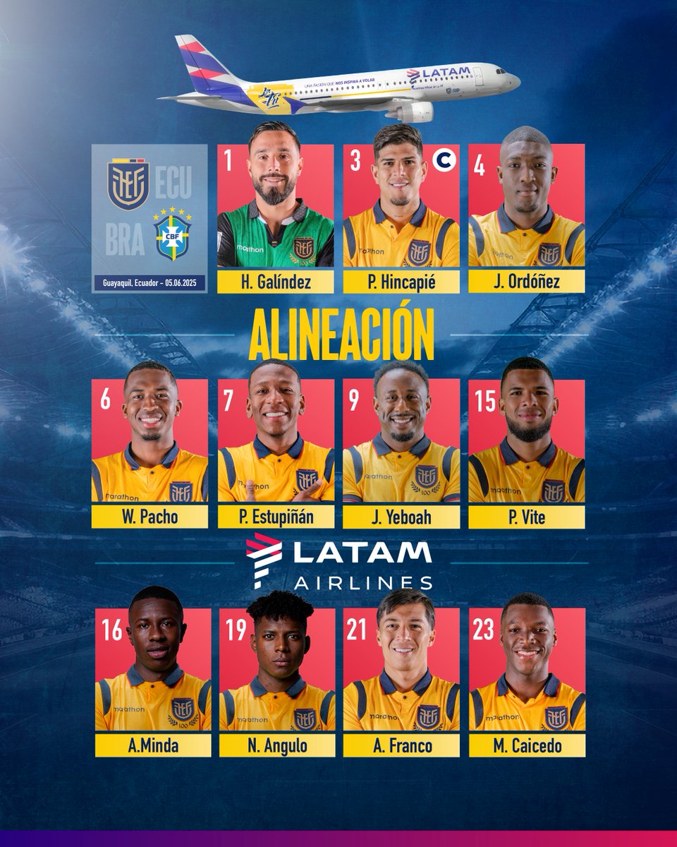 📋 Así saltamos a la cancha en Guayaquil para enfrentar a 🇧🇷.

• #EcuadorBrasil •