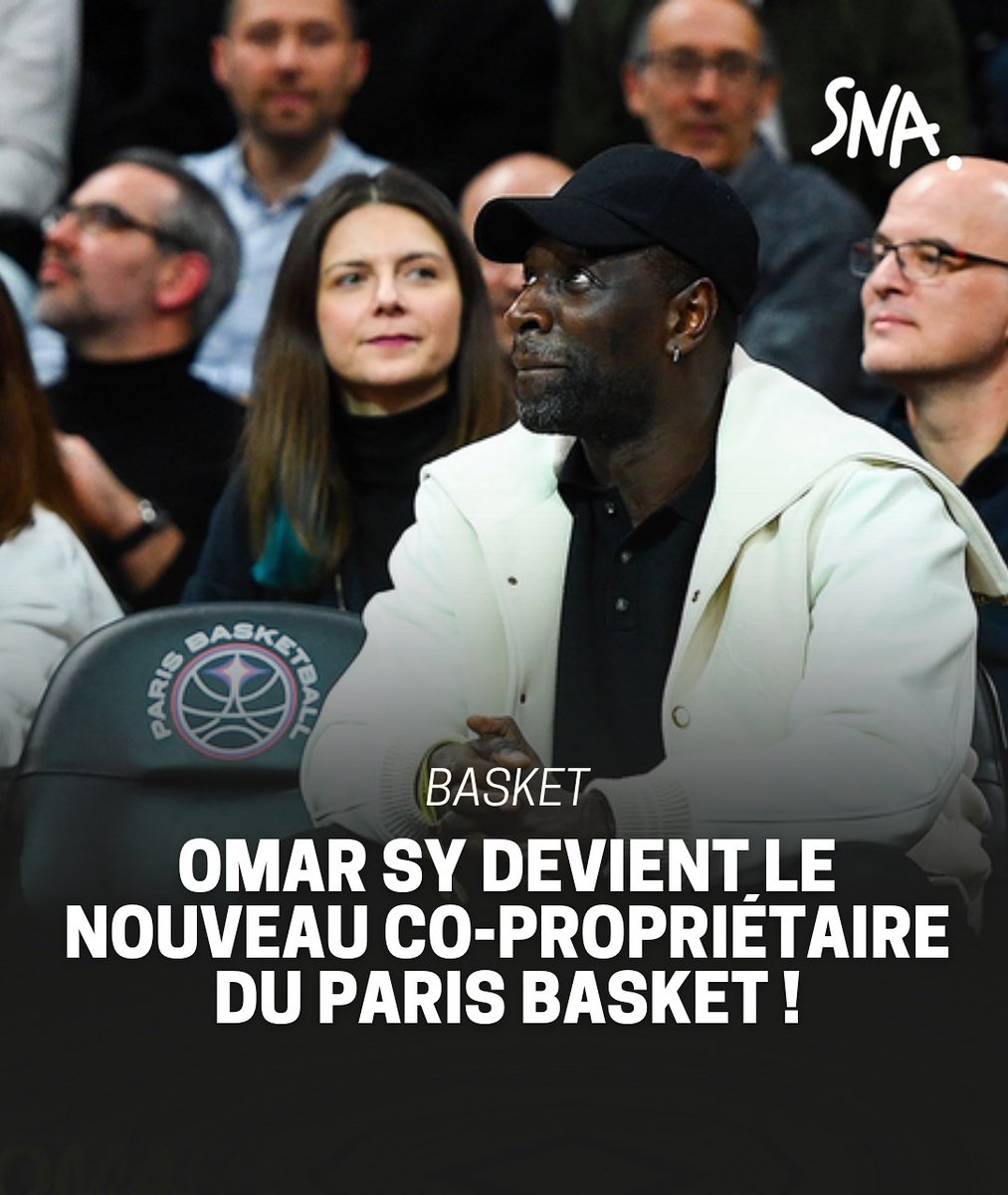 snewsafrica's tweet photo. 🏀 Le Paris Basketball a annoncé qu’Omar Sy devenait co-propriétaire du club de la capitale. 👏 https://t.co/CJpOSH4cSO