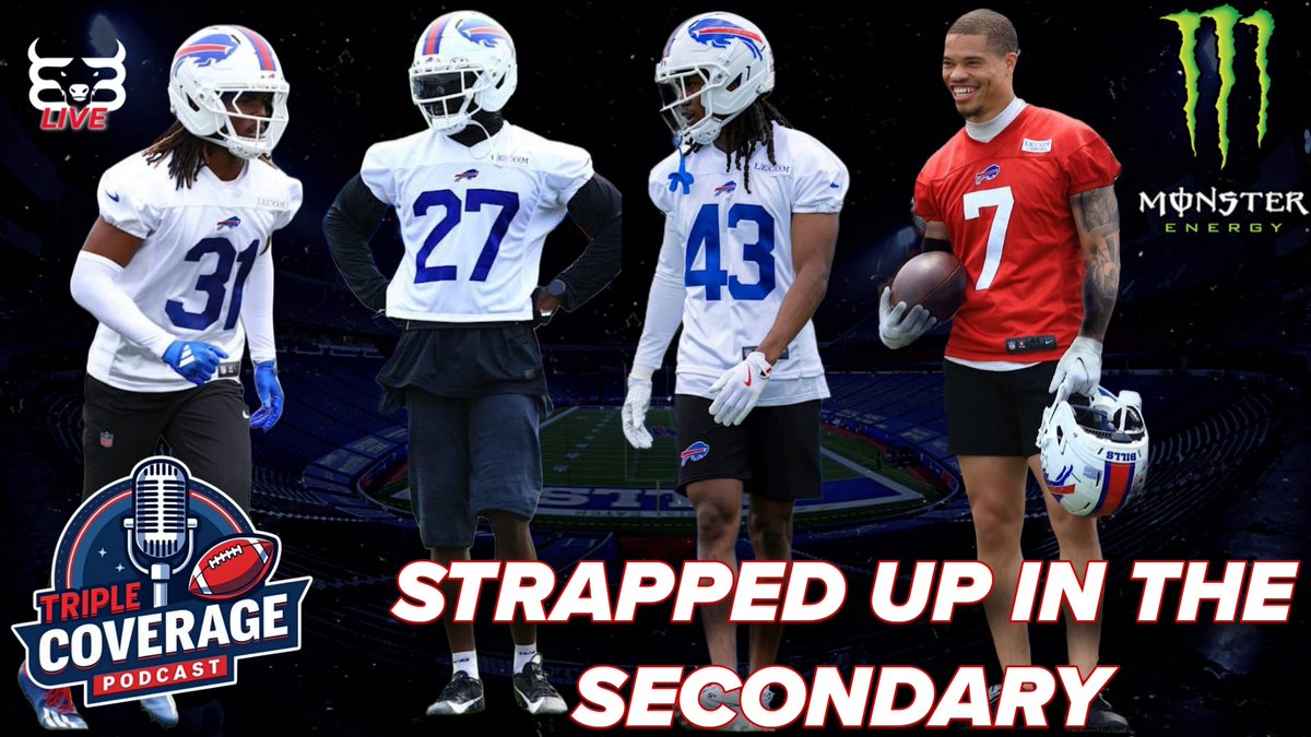 Built in Buffalo (@builtinbuffalo_) on Twitter photo The Buffalo Bills are Strapped Up in the Secondary!
<a href="/S_Kasson14/">Scott Kasson</a>, <a href="/LanceNelsonBIB/">Lance Nelson</a> & <a href="/ShoopBen/">Ben Shoop</a> give quick thoughts on OTAs & evaluate the secondary. Who will make the 53, who is destined for a role on the practice squad and more!
🔗 ⬇️ 👀 at 7 PM
Presented by <a href="/MonsterEnergy/">Monster Energy</a> The Buffalo Bills are Strapped Up in the Secondary!
<a href="/S_Kasson14/">Scott Kasson</a>, <a href="/LanceNelsonBIB/">Lance Nelson</a> & <a href="/ShoopBen/">Ben Shoop</a> give quick thoughts on OTAs & evaluate the secondary. Who will make the 53, who is destined for a role on the practice squad and more!
🔗 ⬇️ 👀 at 7 PM
Presented by <a href="/MonsterEnergy/">Monster Energy</a>