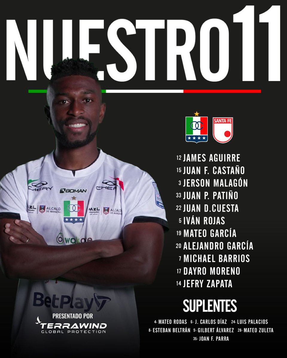 Nuestro 11 está listo para darlo todo por los colores 💚🤍❤️
¡Ya nos vemooos! 🫶🏼

#ElOnceEsTodo
#LigaBetPlayDimayor