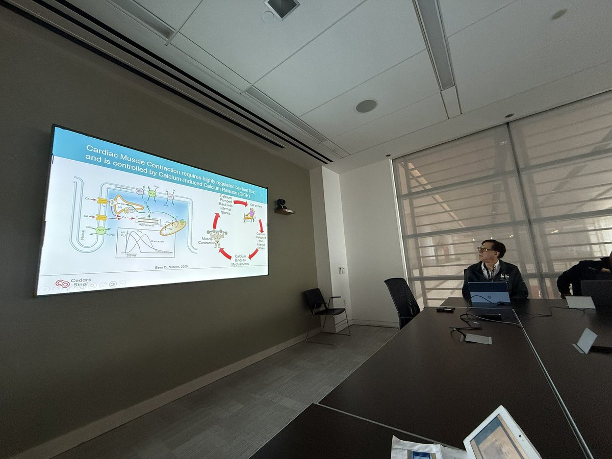 MarbanLab's tweet image. Today in #journalclub, @joshuagoco discussed #HSCs from #lung, Rodrigo dos Santos chose a paper on #Nachannel #genetherapy (?able), and @JoshuaGoldhaber gave a sneak preview of his in-press ms on pH-insensitive #NCX. Something for everyone!