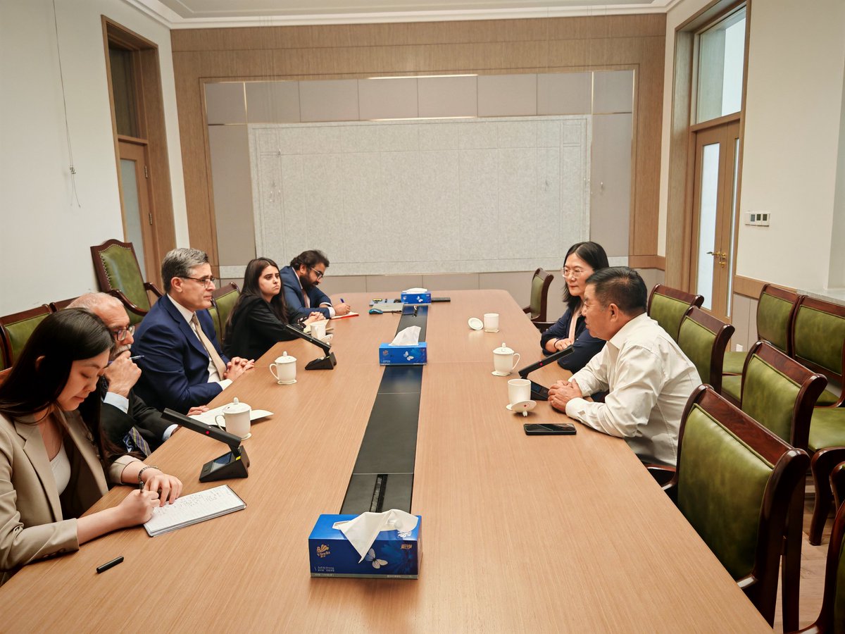 In follow up, I received at the Embassy Mr. Song, President of Laosong Watermelon farm yesterday. We discussed potential avenues of cooperation and decided to remain in touch.
<a href="/ForeignOfficePk/">Ministry of Foreign Affairs - Pakistan</a> <a href="/PkPublicDiplo/">Public Diplomacy Pakistan</a> <a href="/FoodSecurityPK/">Ministry of National Food Security and Research</a>