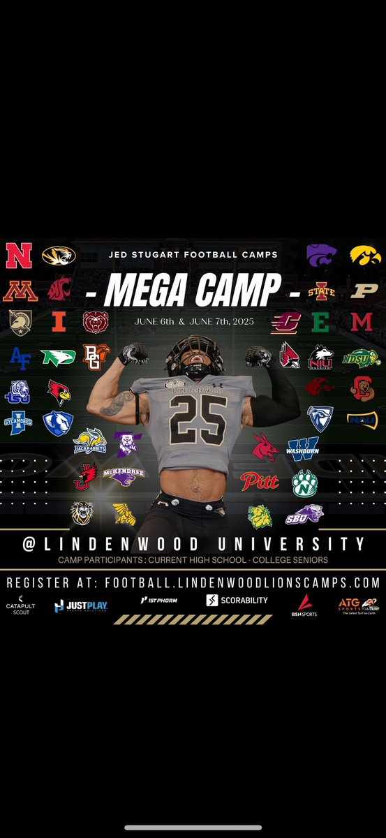 I will be at the Lindenwood Mega Camp playing OL in session 4 this Saturday!