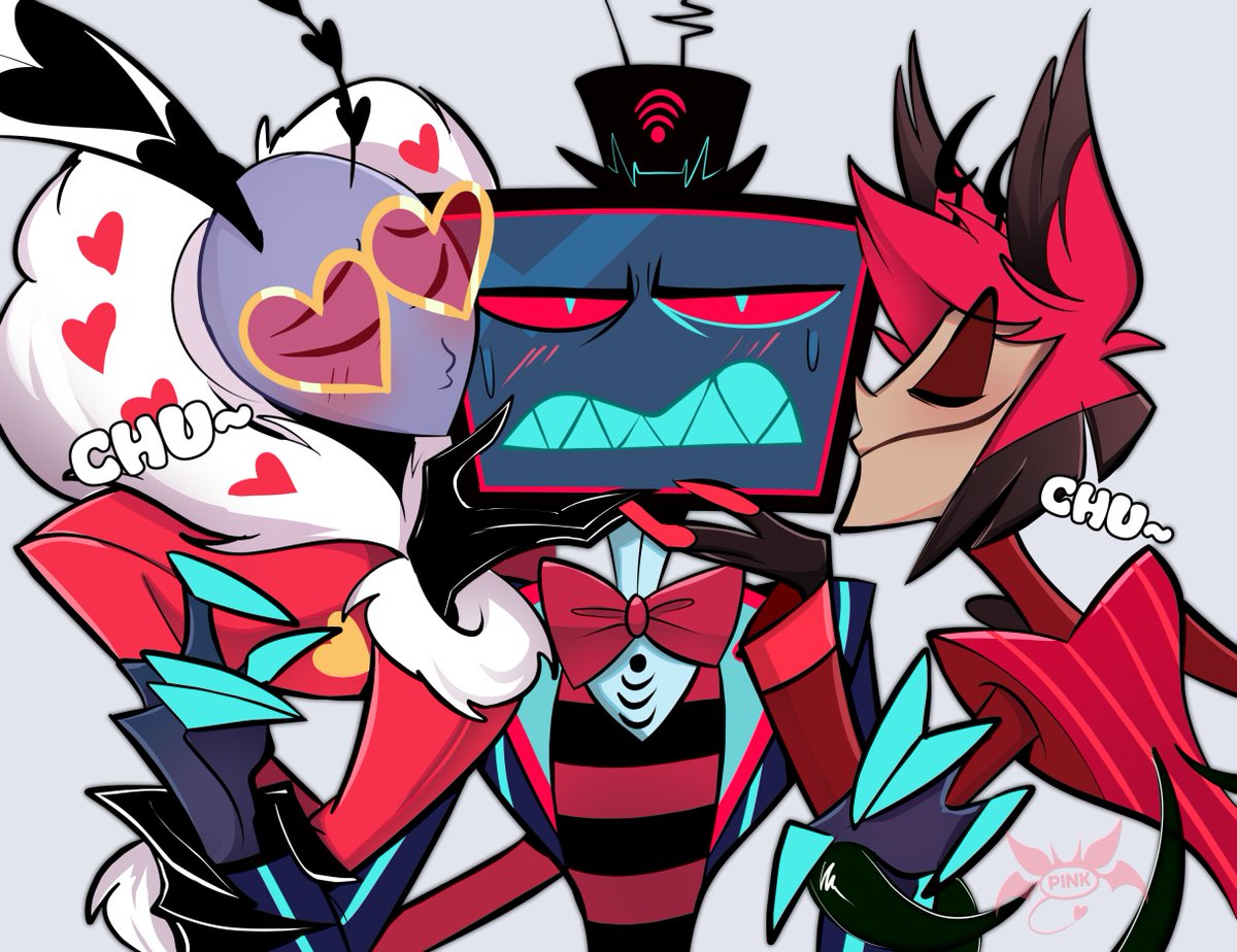 pinksartdump's tweet photo. 🦌🤝📺🤝🦋 KISS TRAIN feel free to join! #mothmedia 

Rillo on 🦋 came up with the idea! Link in comments <3 https://t.co/0659nXYsM8