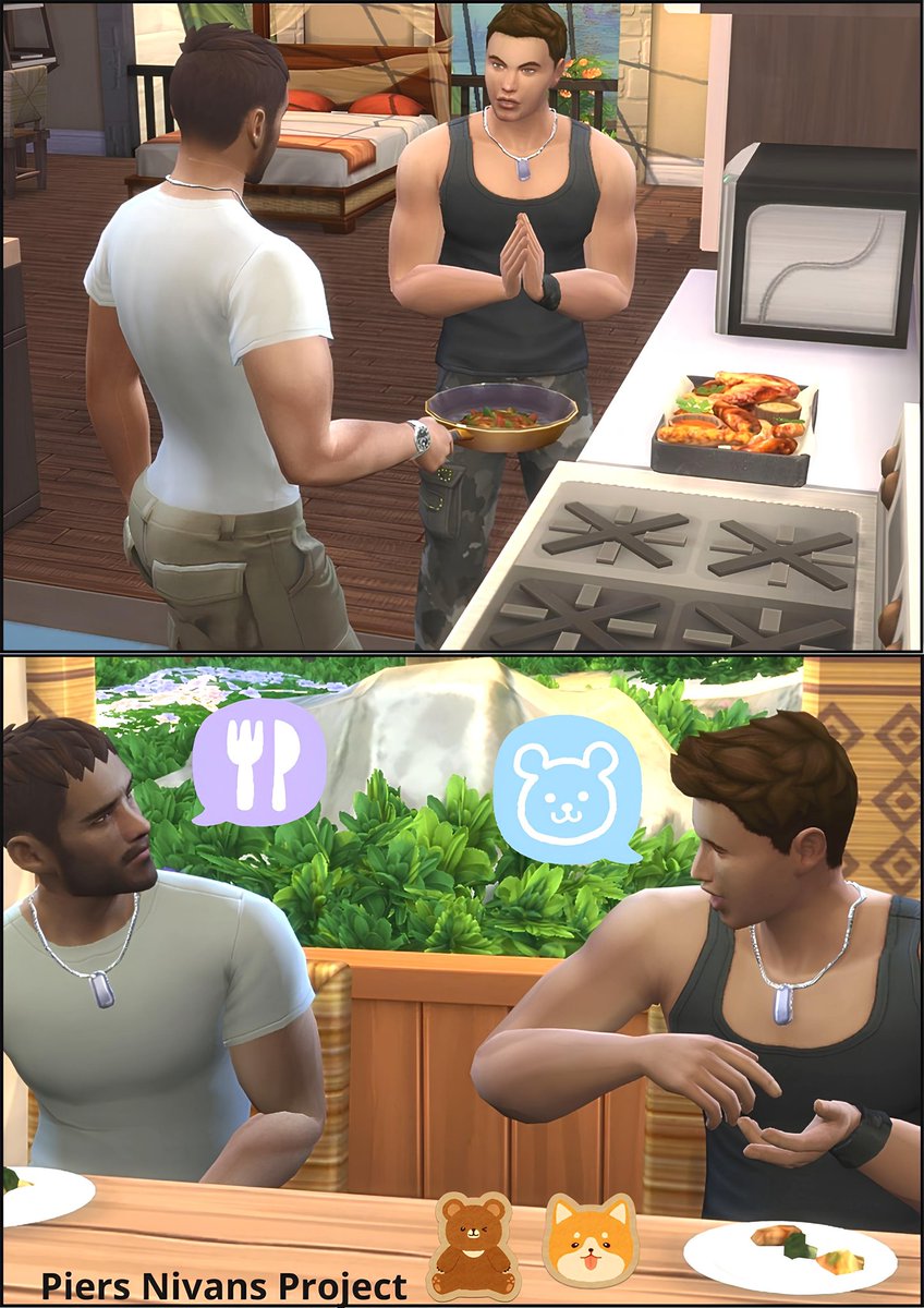 Chris cooks, Piers talks, and somehow the kitchen survives.🤭
What are they talking about?😌

#REBHFun #Nivanfield
#PiersNivans #ChrisRedfield  #ResidentEvil #バイオハザード #RE_Games #thesims4
#ResidentEvil9 
#Capcom_Official #RE6 
#sims4 #ShowUsYourSims