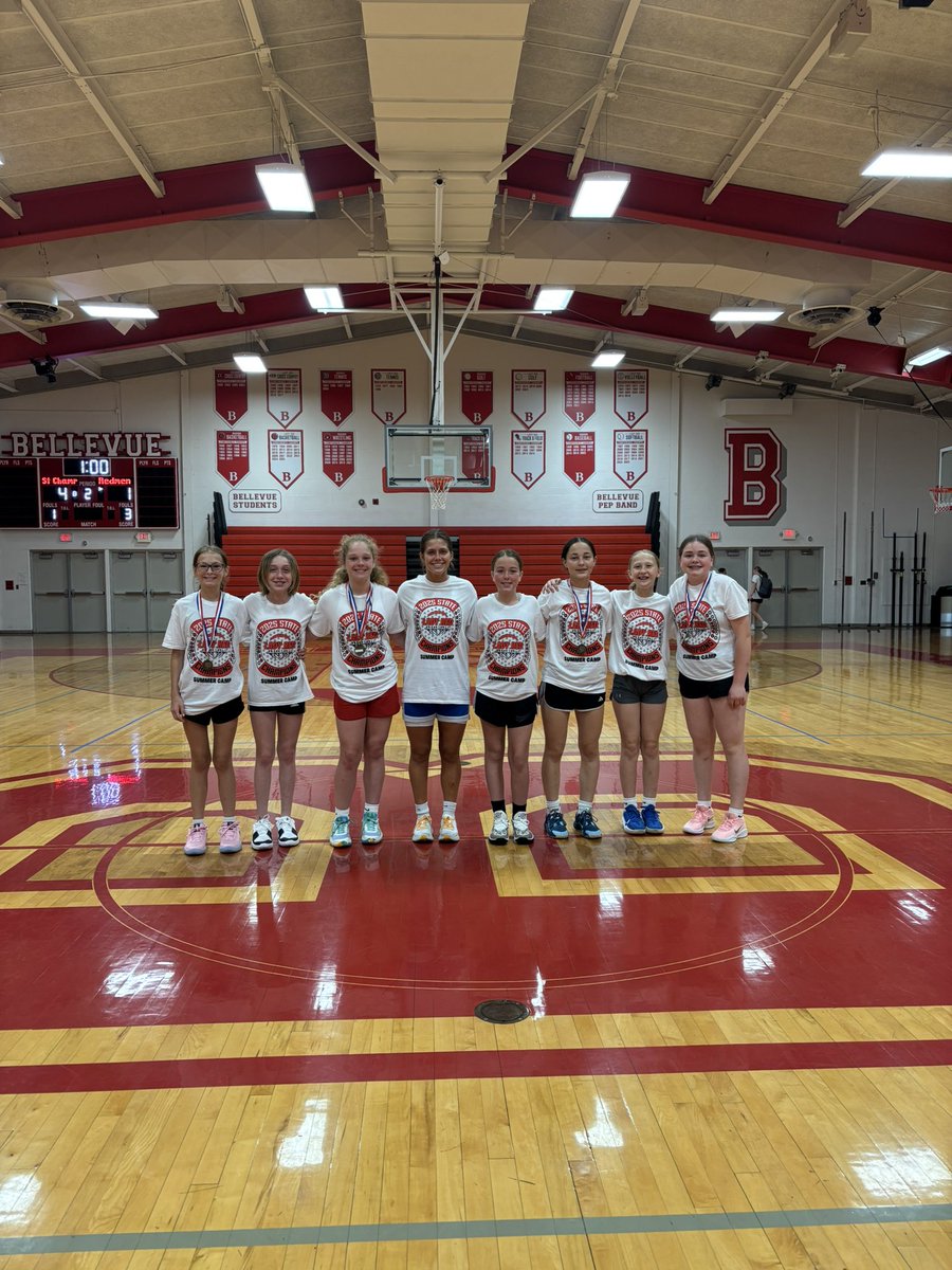 Great week of camp with our up and coming players. Always nice to get to know the younger players . Lot of talent in our younger grades. Thanks to all coaches and players who helped make this week a great one. Thanks to Casey for her help and donating 7 pairs of basketball shoes.