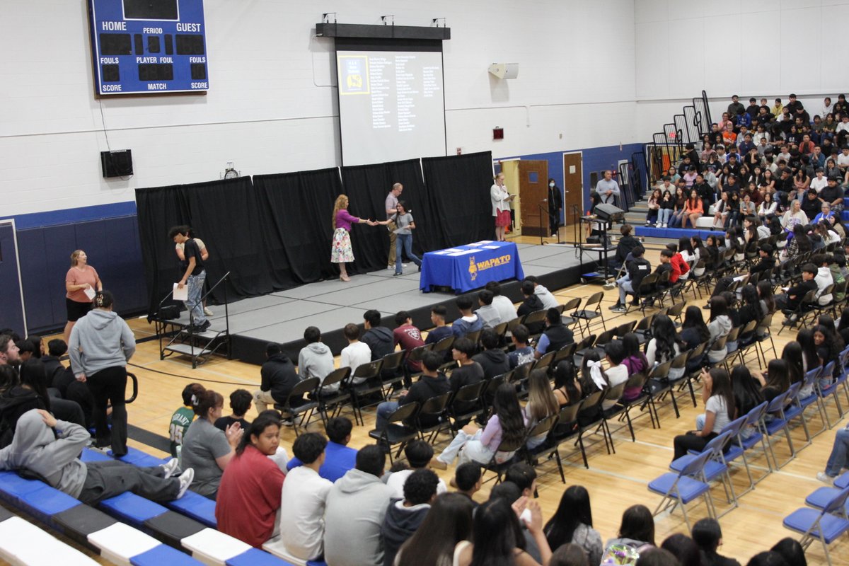 We are very proud of all the middle school students recognized during today's All School Awards Assembly.