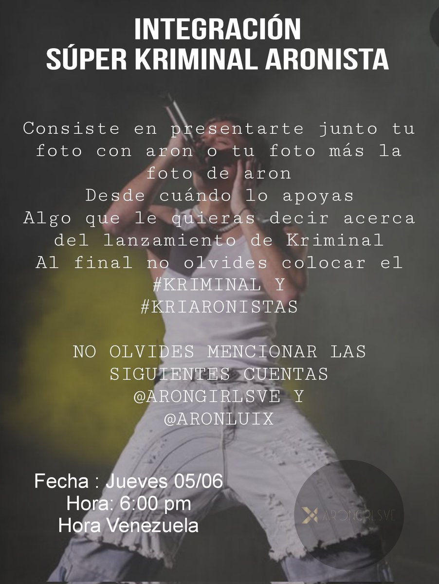 Damos inicio a la integración 🤍⚡
<a href="/AronLuix/">♱Aron Luix♱</a>