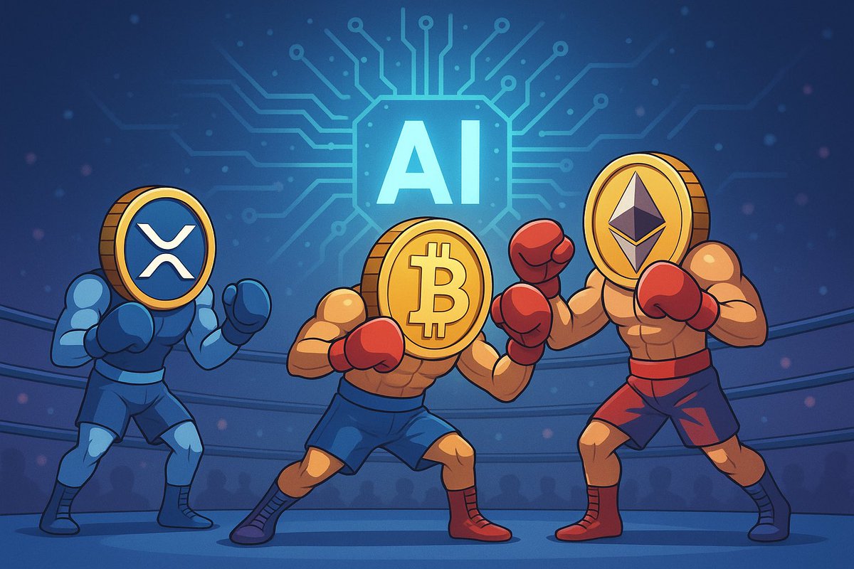 FivewithaG's tweet photo. Only one crypto will rise to the top. 🥇 The battle is on—Bitcoin, Ethereum, or XRP?
We’re tracking the future. Are you ready?

#Crypto #AI #Web3 #SageMind https://t.co/yrDVpQ3yRI