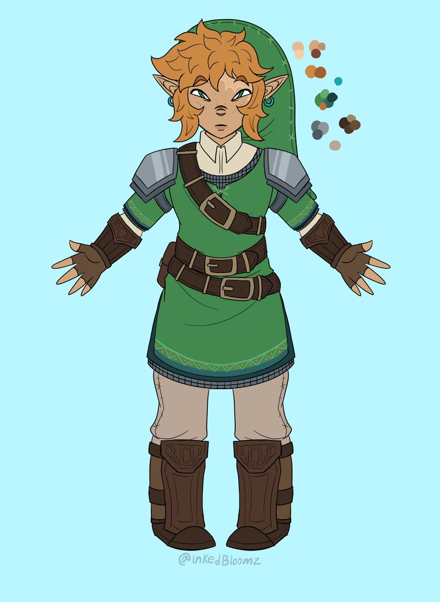 InkedBloomz's tweet photo. So I fell back into my Zelda fixation
Here’s designs for Zelda and Link in my au😼
#zelda #thelegendsofzelda #botw #totk #TLoZ https://t.co/EAP0STcWH1