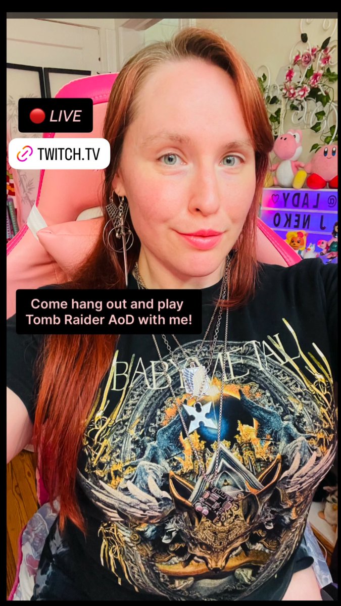 LadyJNeko's tweet photo. https://t.co/dz9vzminsD

Come say hi! ✨🤘🤘✨

#twitchgirls #TombRaiderRemastered https://t.co/hPHVRZpGOS