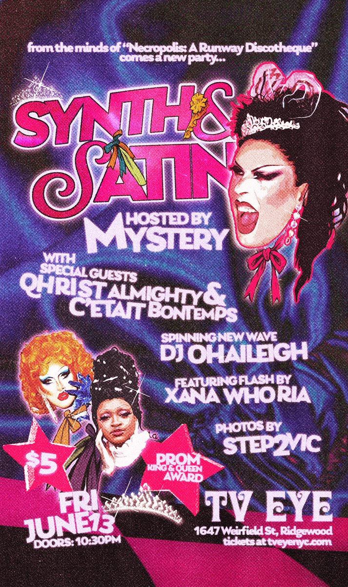 MYSTERY (@shethemystery) on Twitter photo I wanna see everyone whoβs anyone come to my new dance party! Only at TV EYE
FRIDAY THE 13th 11pm
With special guests: <a href="/qhristalmighty/">πΌπππππ π¬πππππππ π§‘πΏ</a> & <a href="/CetaitBontemps/">ππ΅πΈ</a>
Flash by <a href="/xanawhoria/">Xana Whoria</a>
Music by <a href="/ohaileigh/">tiny terror</a> I wanna see everyone whoβs anyone come to my new dance party! Only at TV EYE
FRIDAY THE 13th 11pm
With special guests: <a href="/qhristalmighty/">πΌπππππ π¬πππππππ π§‘πΏ</a> & <a href="/CetaitBontemps/">ππ΅πΈ</a>
Flash by <a href="/xanawhoria/">Xana Whoria</a>
Music by <a href="/ohaileigh/">tiny terror</a>