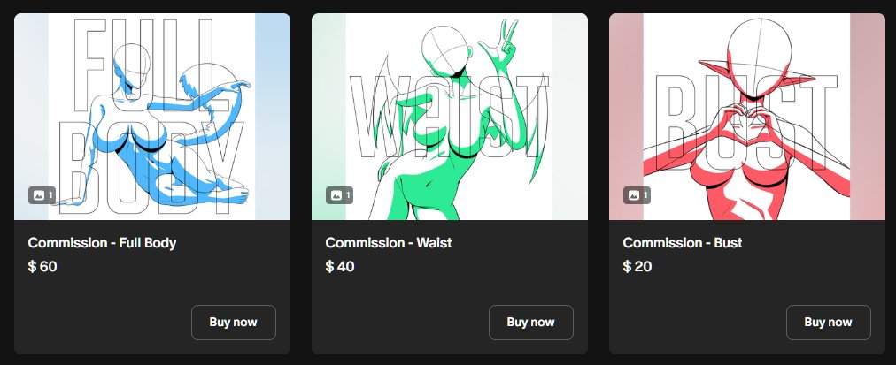 COMMISSIONS OPEN!!🔥📷
SPECIAL PRICES FOR POPULAR/ HYPE CHARS!📷SPECIAL PRICES FOR COMICS!📷
yolkiin.carrd.co💬
pro tip: you can pay via patreon and or subscribe to these two tiers for cheaper monthly commissions!